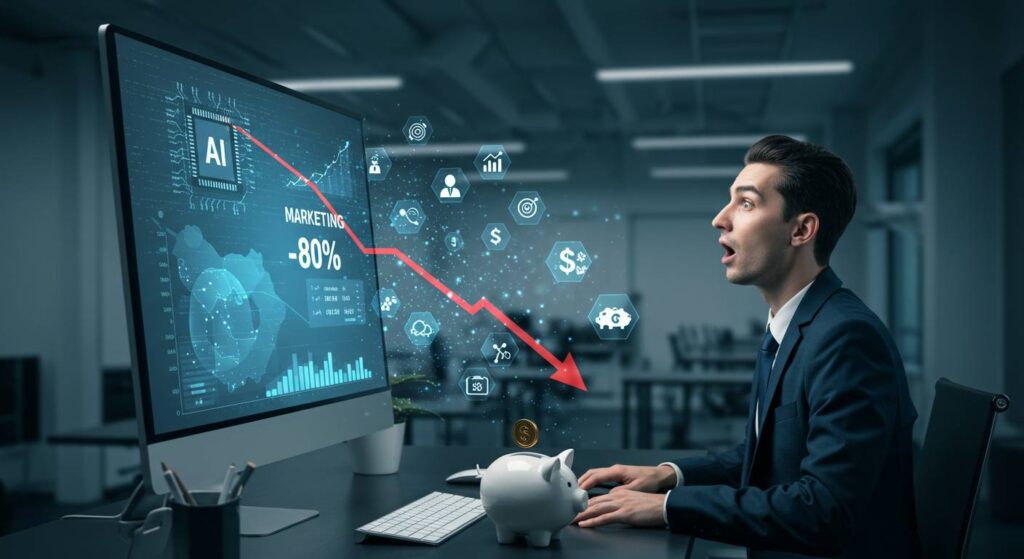驚異の費用対効果：AIマーケティングで実現した広告費80%削減の方法