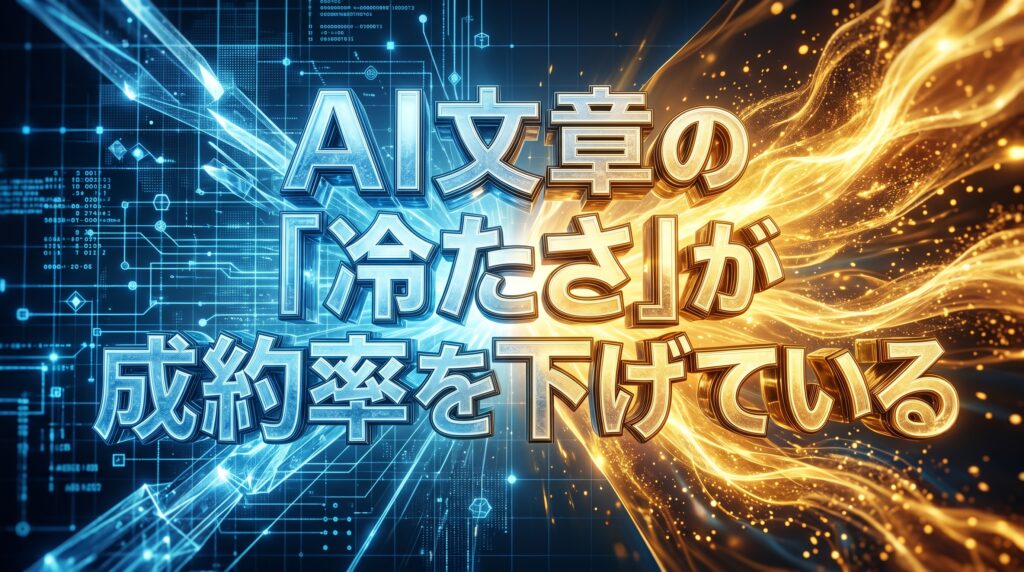 AI文章の「冷たさ」が成約率を下げている。Claude 3.5 Sonnetで読者の心を震わせ、財布をこじ開ける「共感ライティング」の極意