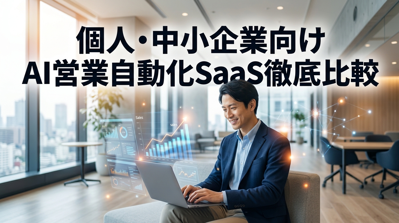 【2026年最新】個人・中小企業向けAI営業自動化SaaS徹底比較！成約率を3倍に引き上げる導入ステップと費用対効果