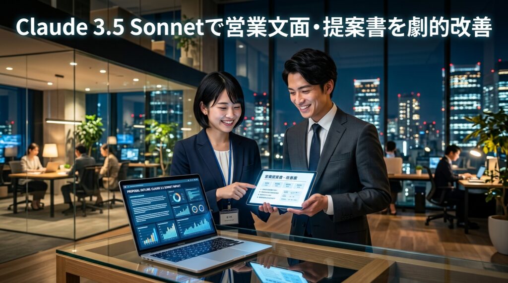 Claude 3.5 Sonnetで営業文面・提案書を劇的改善！成約率を引き上げるプロンプト最適化と実務効果検証