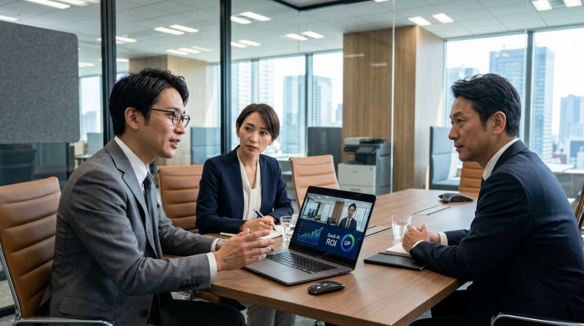 【成約率UPAIが最適な商談時期を教える次世代営業ダッシュボード活用術】SaaS導入意思決定ロジックとAI営業ダッシュボードのROI比較｜【成約率UP】AIが最適な商談時期を教える次世代営業ダッシュボード活用術の図解解説画像