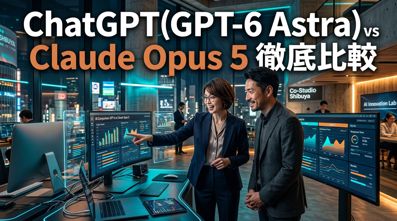 ChatGPT(GPT-6 Astra) vs Claude Opus 5 徹底比較！個人事業主が選ぶべき最適AI