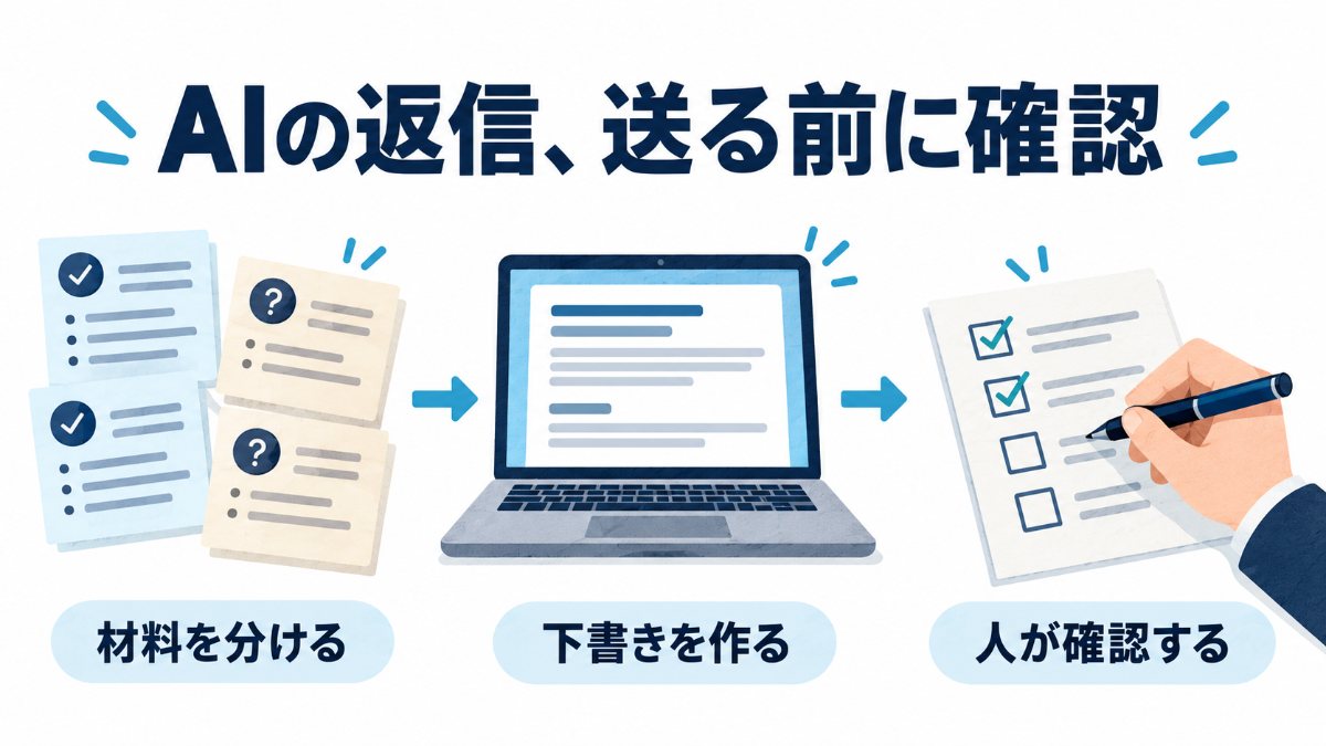 ChatGPTの問い合わせ返信が毎回ぶれるときに見直したい、入力項目と確認の手順